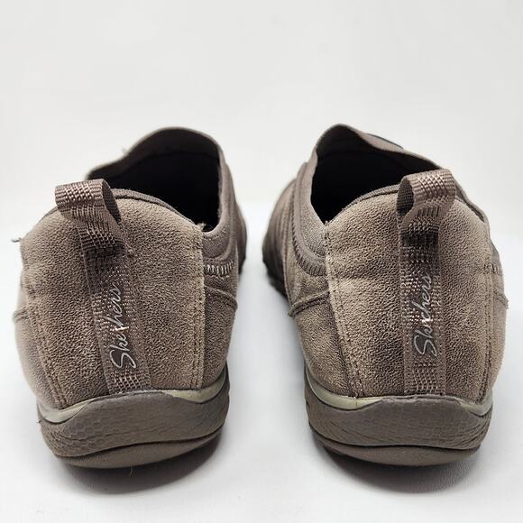 Skechers Breathe Easy Sneaker Women 9M Remember Me DKTP Brown Slip-on 100371 - Picture 6 of 10